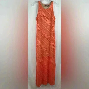 NWT APT. 9 Women’s Fusion Coral Lined Burnout Maxi Tank Dress Full Length Size M